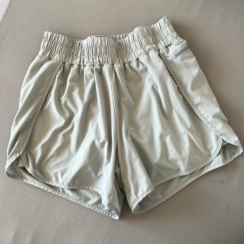 Paragon High Rise Track Shorts - Gray